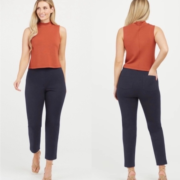 SPANX On the Go Ankle Slim Straight Pants #20365R - Picture 2 of 10